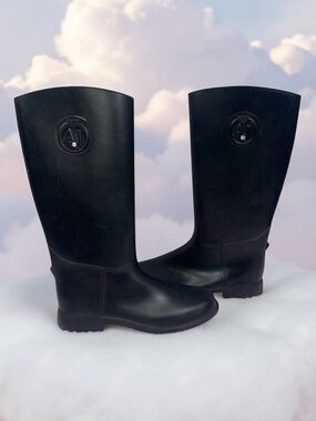 Armani Exchange rain ☔️ boots. Size 8.5 💝